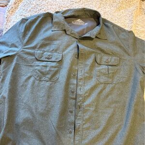 Croft &‎ Barrow Quick-Dry Shirt Mens XL Green Excellent Short Sleeve Outdoor Top
